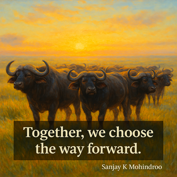 African buffaloes make decisions by voting