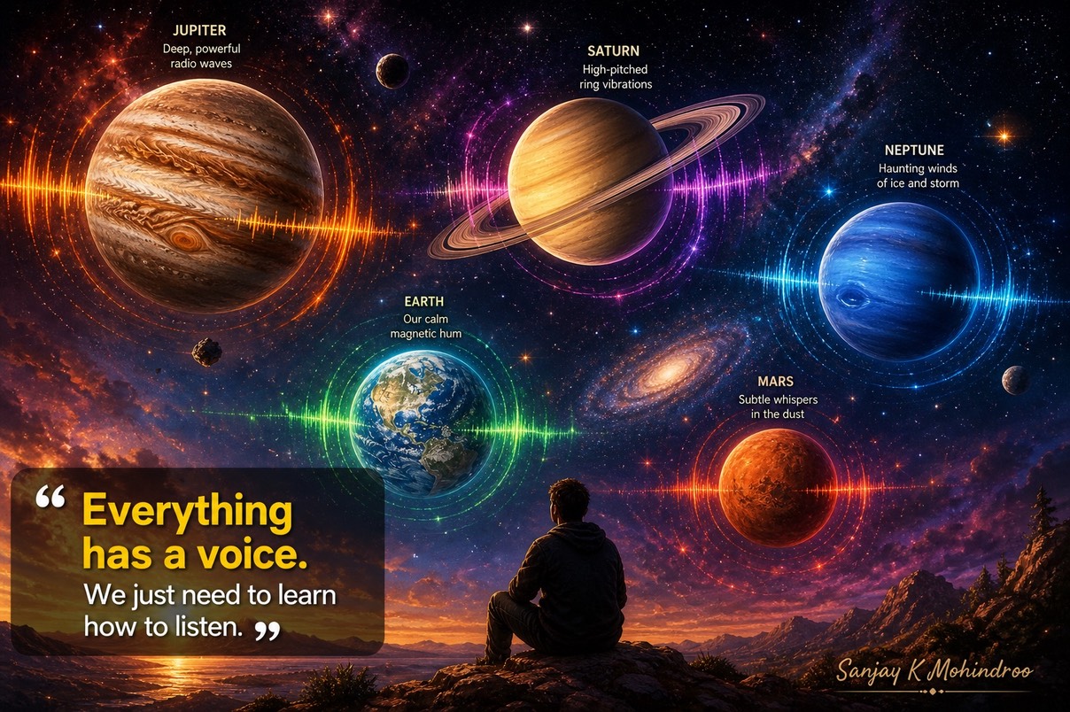 Different planets have their unique sound.